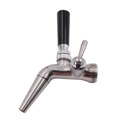 Wholesale stainless steel keg electronic beer tap system  flow control faucet draft adjustable beer tap with handle